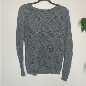 American Eagle Gray Knit Women's Sweater